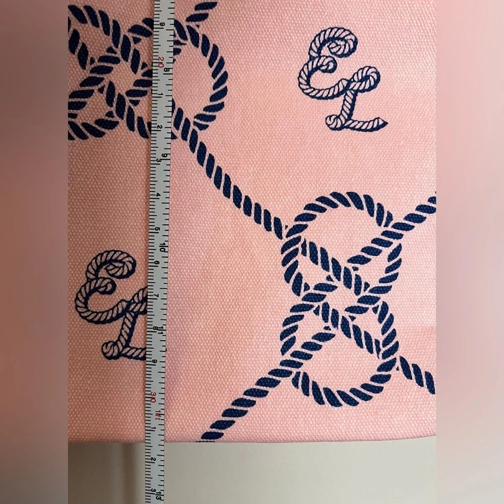 Estée Lauder Tote Reusable Bag, Lined, Foldable, Nautical Style, Handles